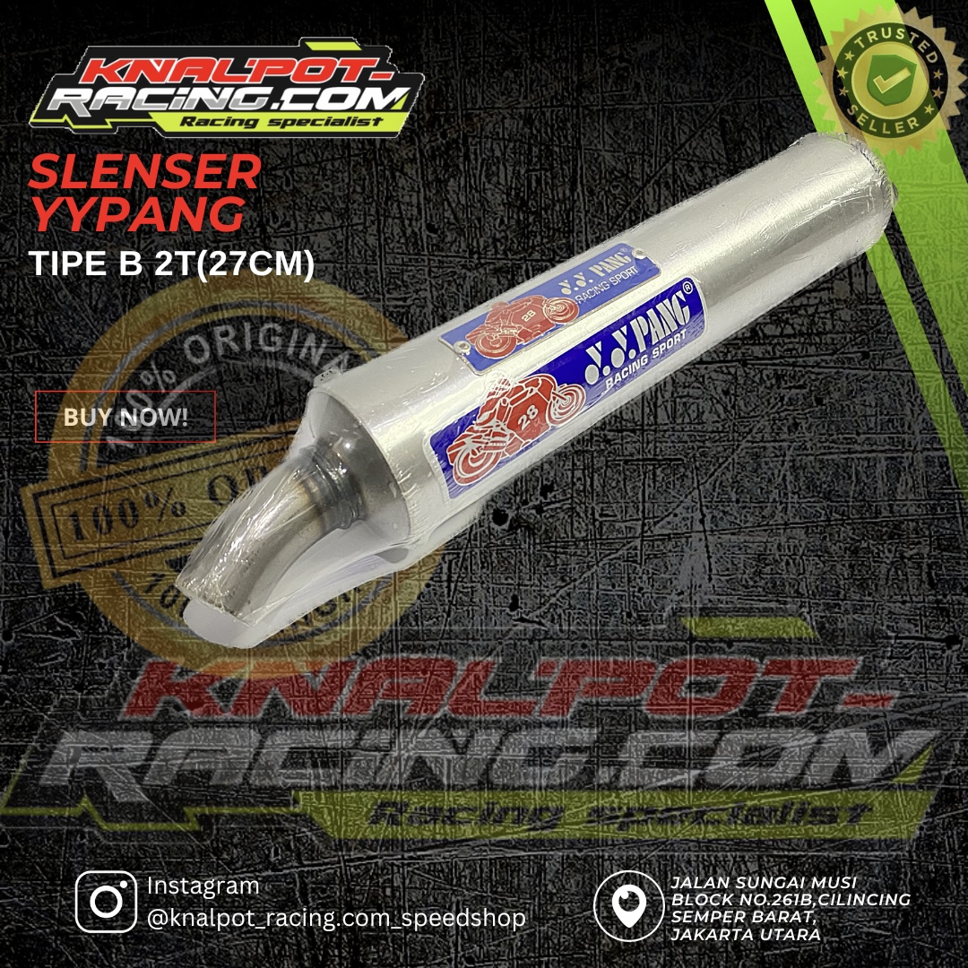 SLENSER CILINCER SELENSER KNALPOT YYPANG TIPE B 2T 27CM YYPANG